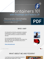 Containers 101 With Podman On Fedora29