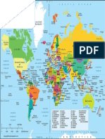 Labeled Map of World