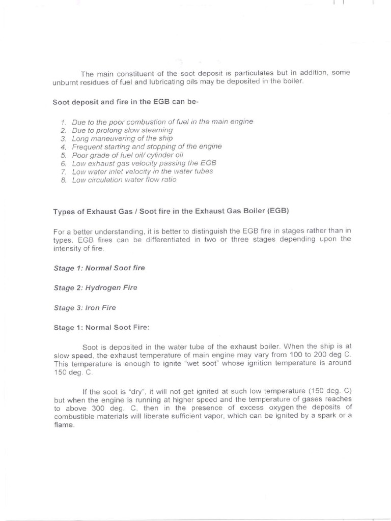 Exhaust gas boiler fire PDF