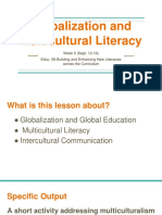 Topic 3 GLOBALIZATION and Multicultural Literacy