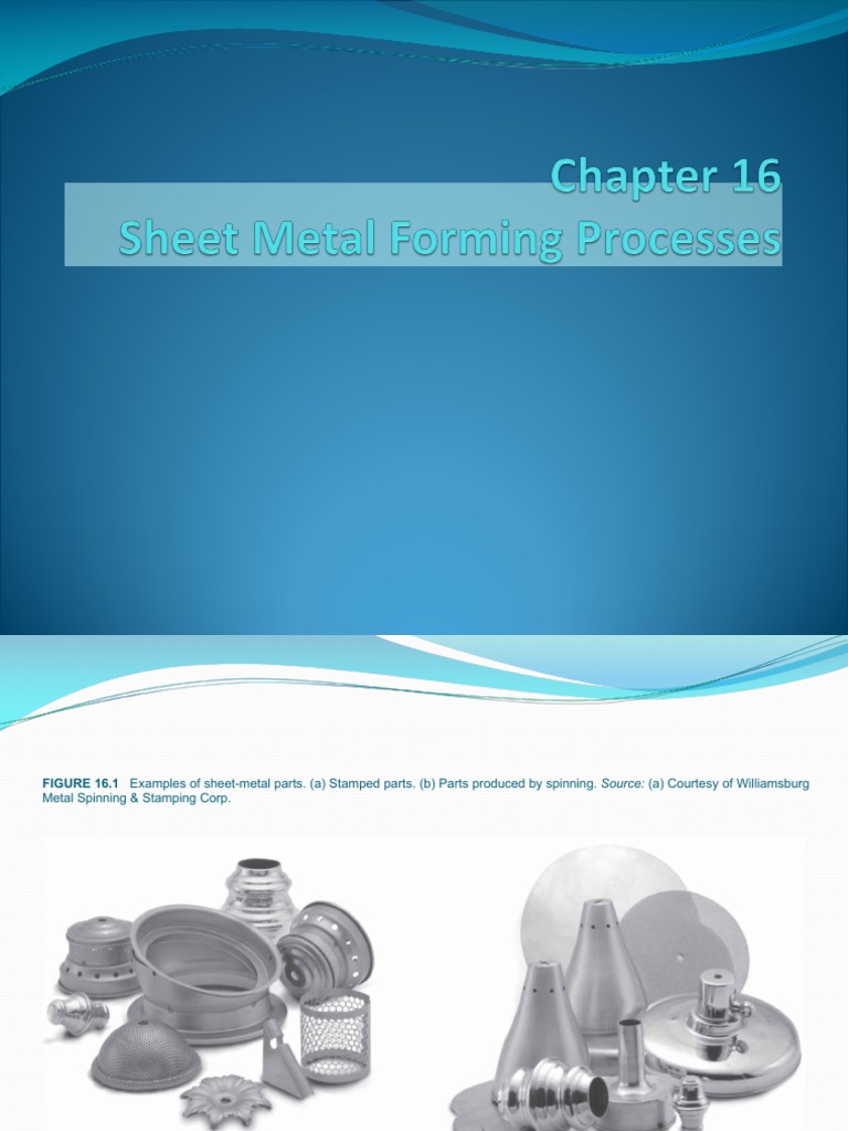 Lecture 5 Sheet Metal Forming PDF Sheet Metal Yield (Engineering)