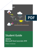 Student Guide Excel 2019 FR