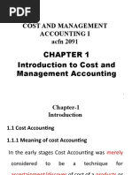 Chapter 1 Cost I