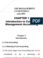 Chapter 1 Cost I