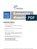 Evaluación Diagnóstica Matematica 3ºb - W-Oap - Desarrollo