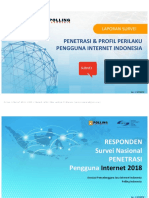 Penetrasi & Profil Perilaku Pengguna Internet Indonesia: Laporan Survei
