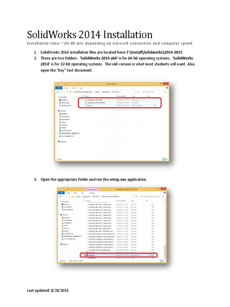 solidworks 2014 windows 10