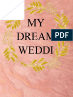 Dream Wedding Expenses Breakdown