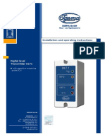 Digital Level Transmitter DLT1: Installation and Operating Instructions