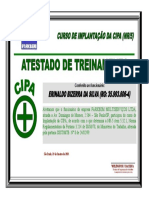 ATESTADO DE TRENAMENTO CIPA