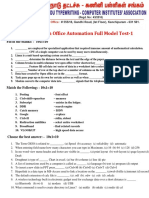 Computer Office Automation Full Model Test