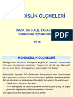 Mühendislik Ölçmeleri: Prof. Dr. Halil Erkaya' Nın Notlarından Faydalanılmıştır