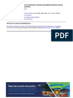 Simultaneous Measurement of Ultrasonic Velocity and Sample Thickness and Its Application To NDE of Composites