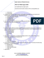 FMGE Sample Paper for Medical Sciences