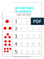 Tracing Numbers 1 5 Count The Dots w7001047