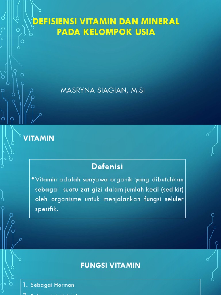 Defisiensi Vitamin Dan Mineral PDF