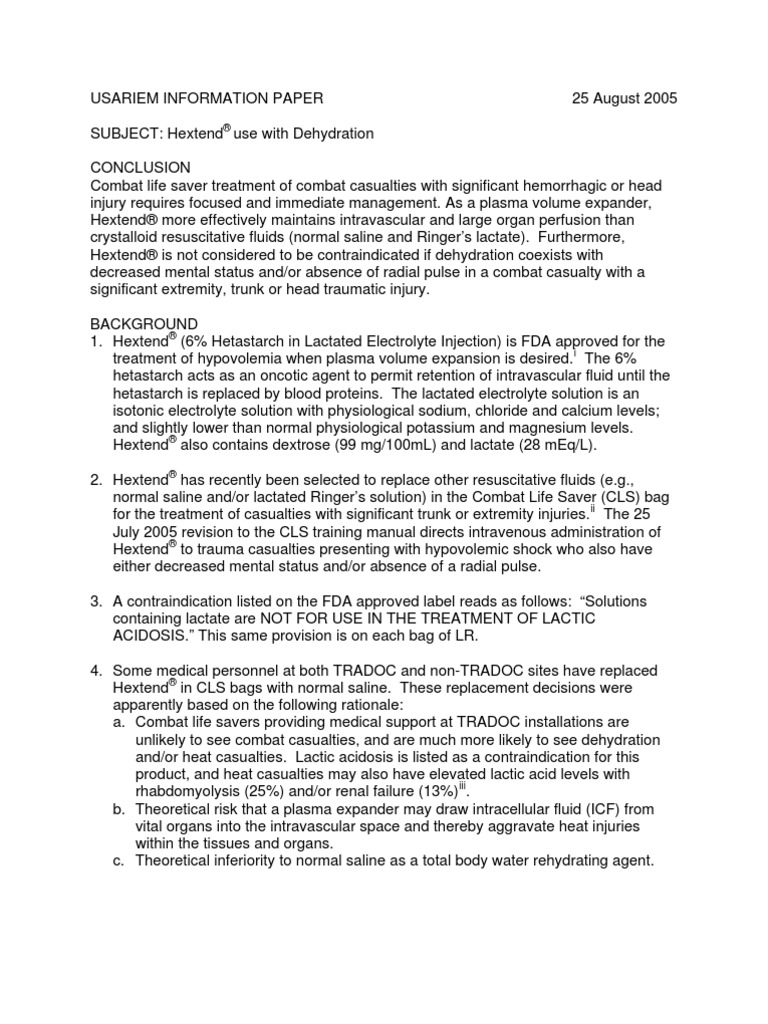 Dehydration Essays