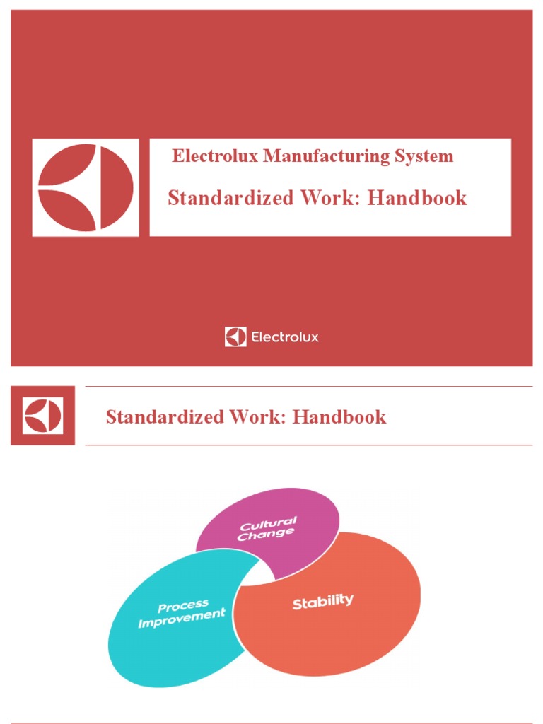 Electrolux Standardized Work Handbook | PDF | Standardization ...