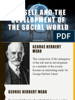 C1 - Lesson 2.3 Socio-Anthro (The Self and The Development of The Social World)