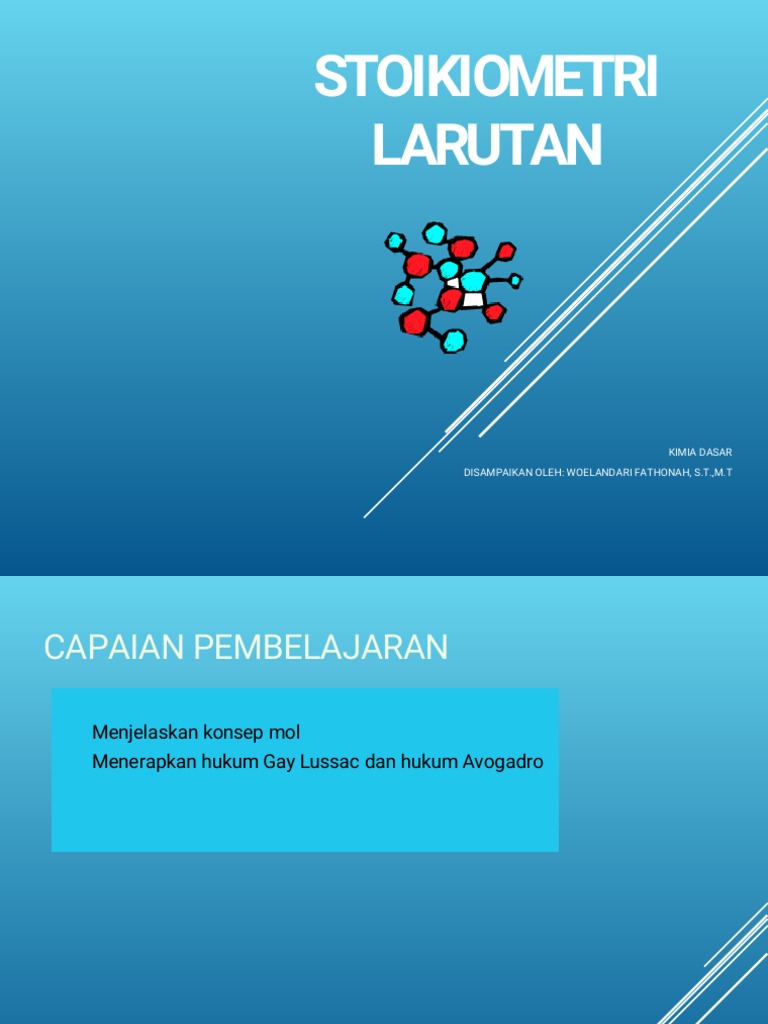 Stoikiometri reaksi kimia dalam laboratorium