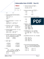 Kumpulan Soal Matematika Kelas Viii