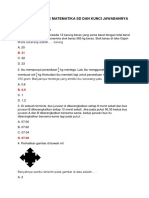 Soal Olimpiade Matematika SD Dan Kunci Jawabannya