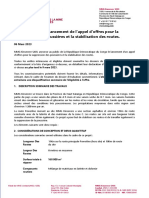 Avis Au Public Lancement Appel D'offres Pour La Suppression Des Poussiã Res Et La Stabilisation Des Routes.