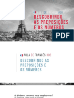 Preposições e números em francês