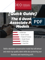 (QUICK GUIDE) The 6 Dental Associate Pay Models