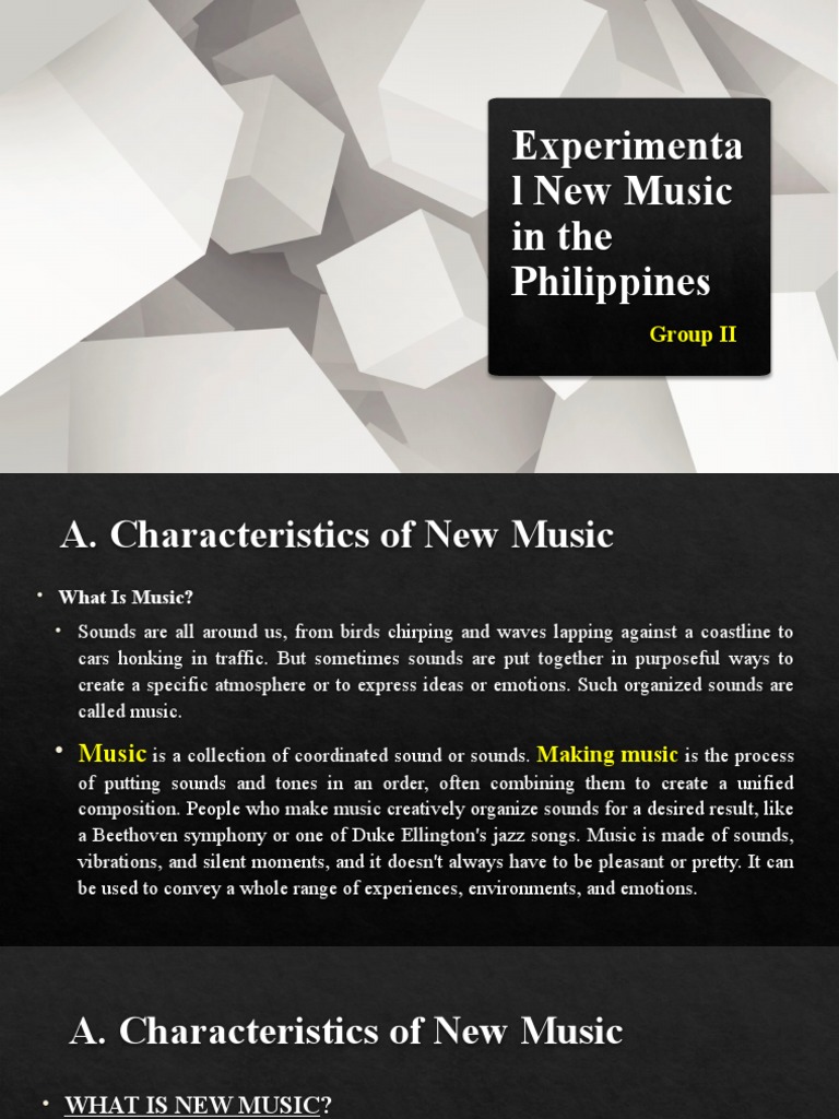 Experimental New Music in The Philippines PDF Sound Composers