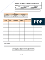 FOR-CC-009 Formulario Control de Temperatura y Humedad.