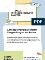 landasan psikologis, sosiologis dan IPTEK