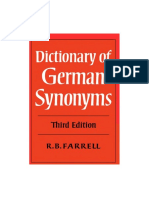 R.B. Farrell - Dictionary of German Synonyms-Cambridge University Press (1977)