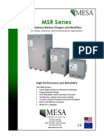 MESA MSR Series Battery Charge Brochure For Greenfield Sites