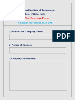 Job Notification Form