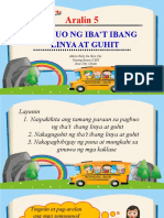 Epp 4 Industrial Arts-Aralin 5 - Pagbuo NG Iba't Ibang Linya at Hugis