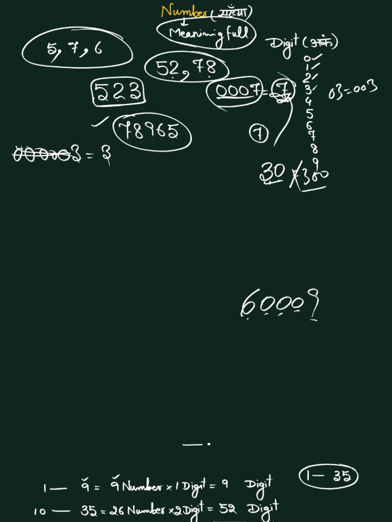Adv. Class-001 Number System | PDF