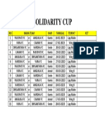 Jadwal Solidarity Cup