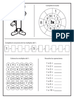 Tablas de Multiplicar - Fichas