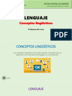 Semana 1 - Lenguaje - Conceptos Lingüísticos - Programa Escolar 2023 - I