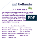 Relay For Life Fundraiser Flyer