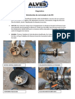 Diagnóstico da motobomba da recirculação A da ETE