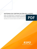 Sistemas de Certificacion RSPO