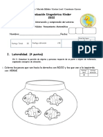 Evaluación Diagnóstica Pens Matemático Kínder B