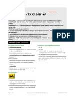 Shell Advance 4T AX3 20W-40 Technical Data Sheet