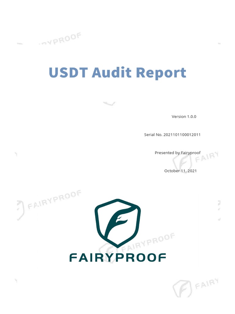 Tether USD Token Audit Report | PDF | Computer Security | Security
