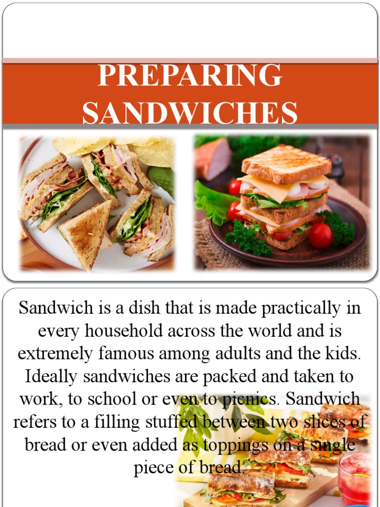 Preparing Sandwiches 10 Pdf Cooking Food Wine Home Garden