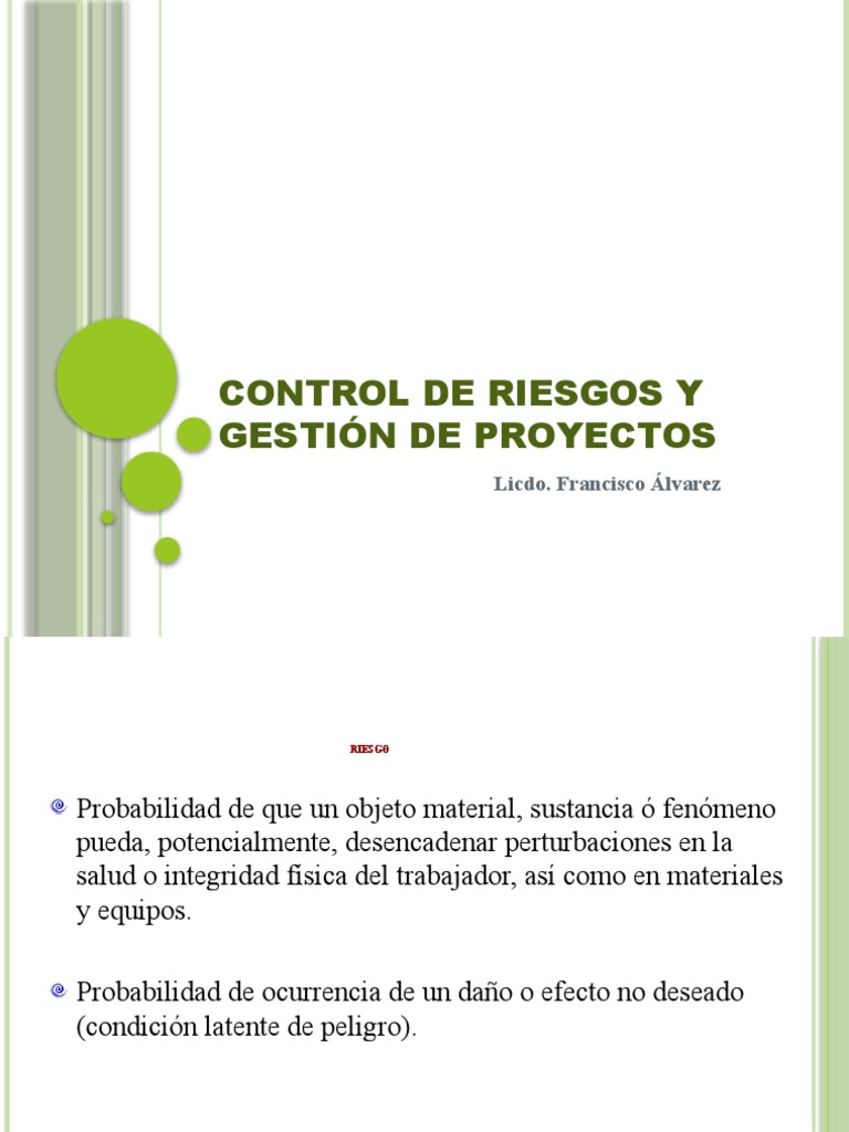 Control de Riesgos en Proyectos Laborales | PDF | Riesgo
