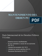 Mantenimiento Del Orden Public DD-HH