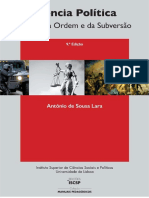 Ciência Política - Estudo Da Ordem e Da Subversão - António de Sousa Lara (310 Páginas) (1)